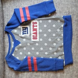 Girls NY Giants Long Sleeve